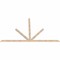 Ekena Millwork Saratoga Smooth Timber Gable Bracket, Douglas Fir, 108"W x 63"H x 1 1/2"D x 3 1/2"F, 14/12 Pitch GBW108X63X0204SAR00SDF - alternate 5